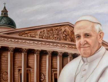 Mañana Mercedes Fariña inaugurara en el MAQRO su obra pictórica en homenaje al Papa