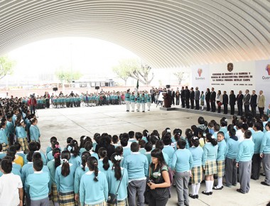 Escuela «Nicolás Campa» recibe infraestructura educativa