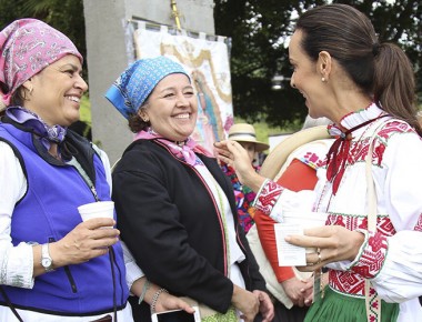 Salen peregrinas de la Sierra Gorda hacia el Tepeyac; Albarrán las acompaña