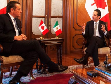 Francisco Domínguez se reúne con Pierre Alarie, Embajador de Canadá