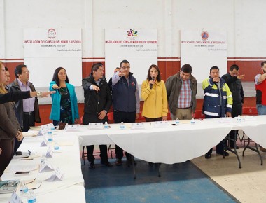 Instalan Consejos Municipales de Seguridad y Protección Civil en E. Montes