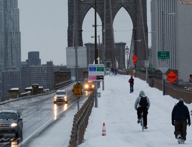 Nueva York vive la segunda tormenta de nieve más intensa registrada en la historia