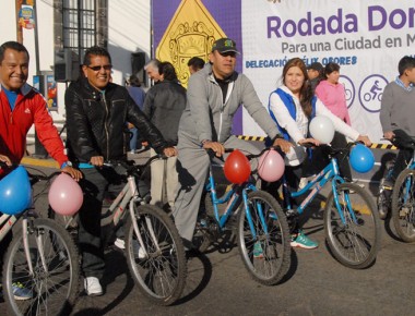 Se lleva a cabo Rodada Dominical en Félix Osores