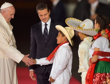 Llegada de Francisco a México en 10 imágenes