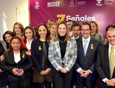 Presidentas de DIF Municipal y Estatal e HITO presentan campaña para detectar el cáncer infantil