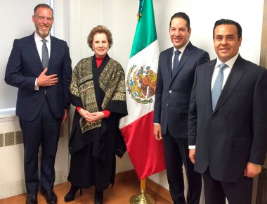 Hace visita de cortesía Gobierno del Estado a Cónsul General de México en Nueva York