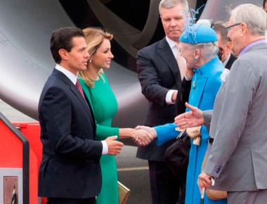 Llegan Rivera y Peña Nieto a Dinamarca