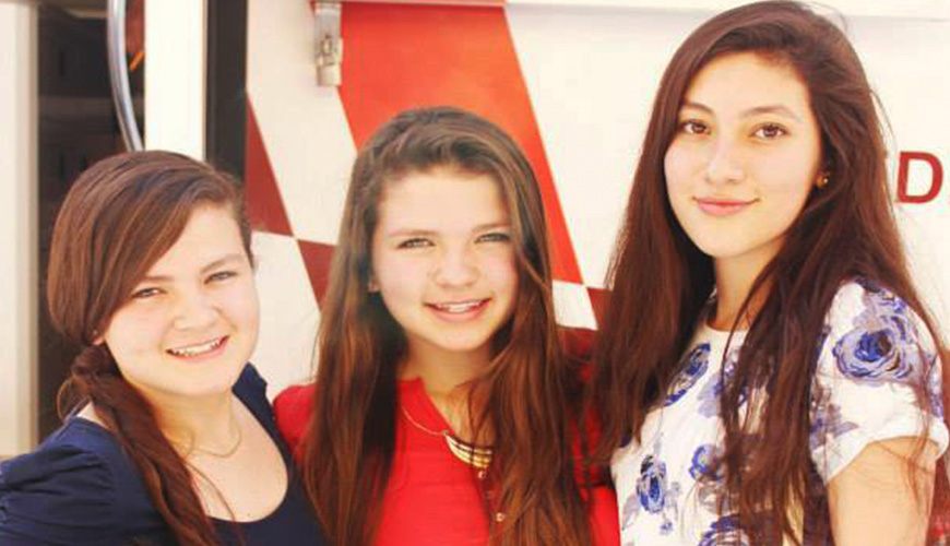 Samantha, Regina y Paloma