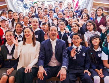 Niñas y niños de Querétaro asumen cargo en el Poder Ejecutivo por un día