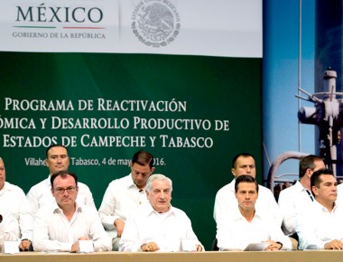 EPN propone reactivar economía de Tabasco y Campeche
