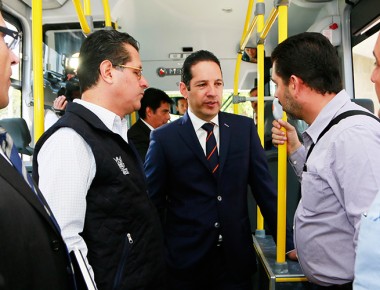 Supervisa Pancho avances en el nuevo sistema de transporte