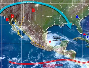 Veracruz activa alerta naranja y suspende clases por Danielle