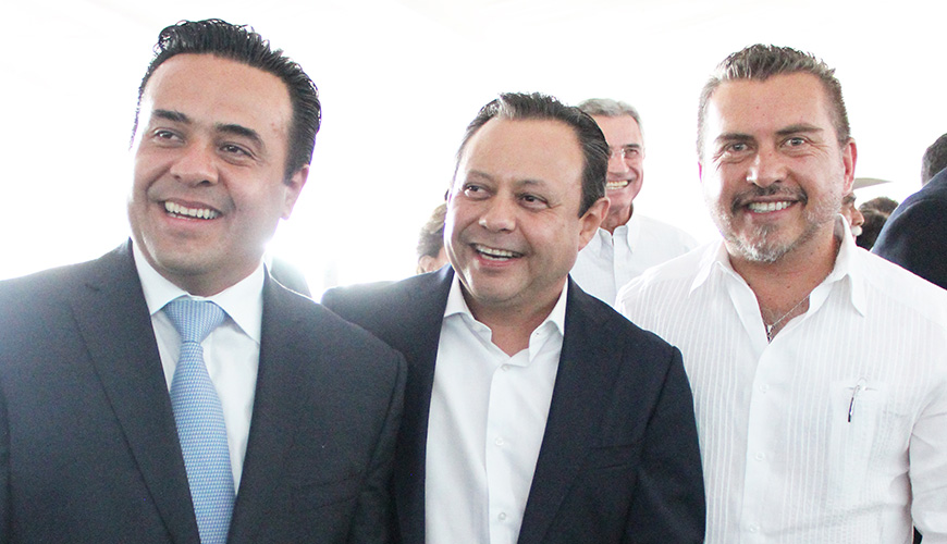Bernardo Nava, Braulio Guerra y Hugo Cabrera