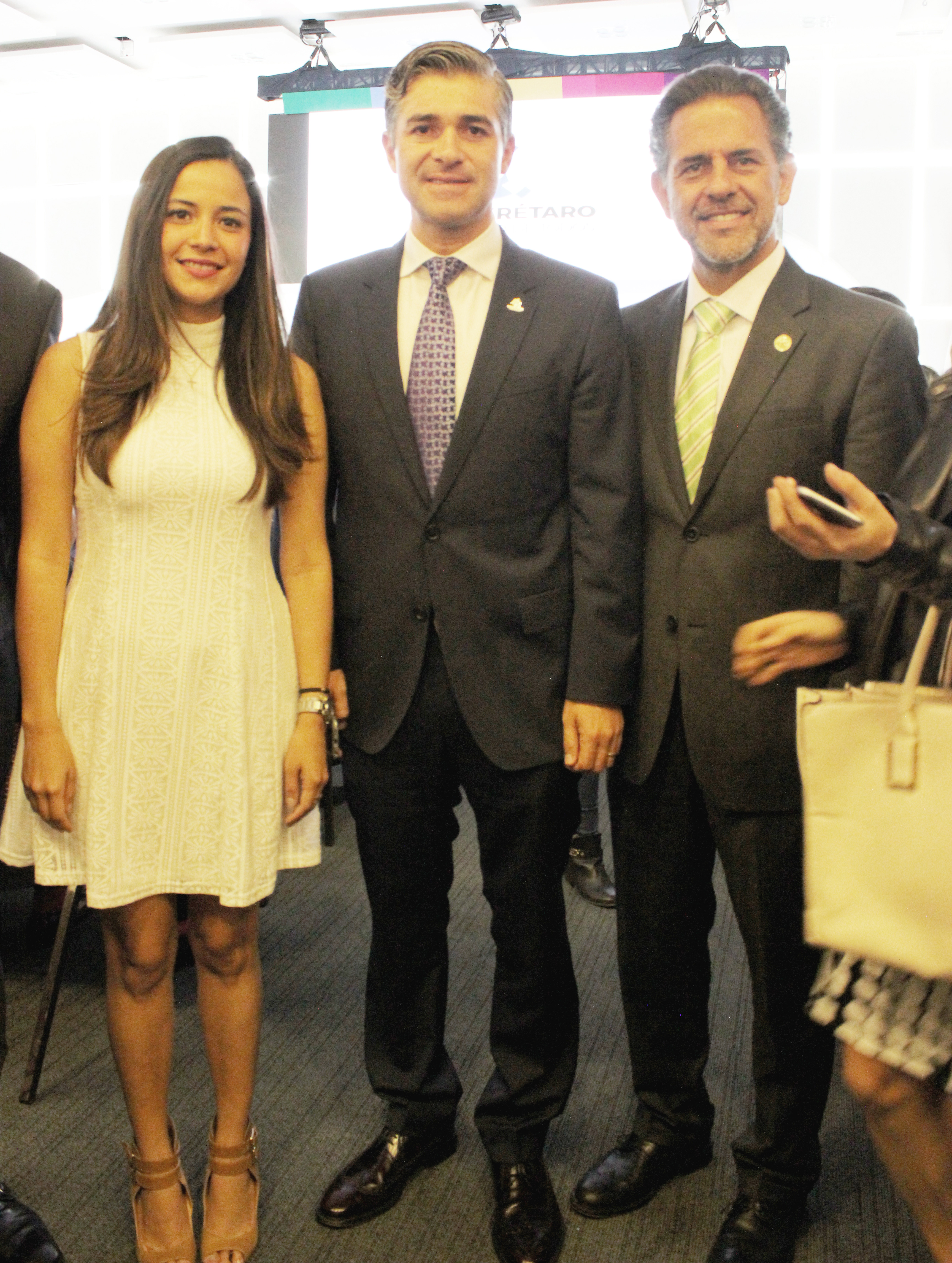 Alejandra Vega, Dario Malpica y Sergio Salmón