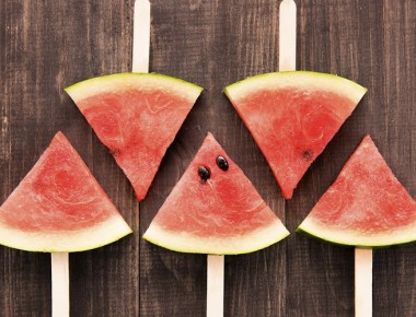 Receta para hacer paletas de Sandia y Champagne