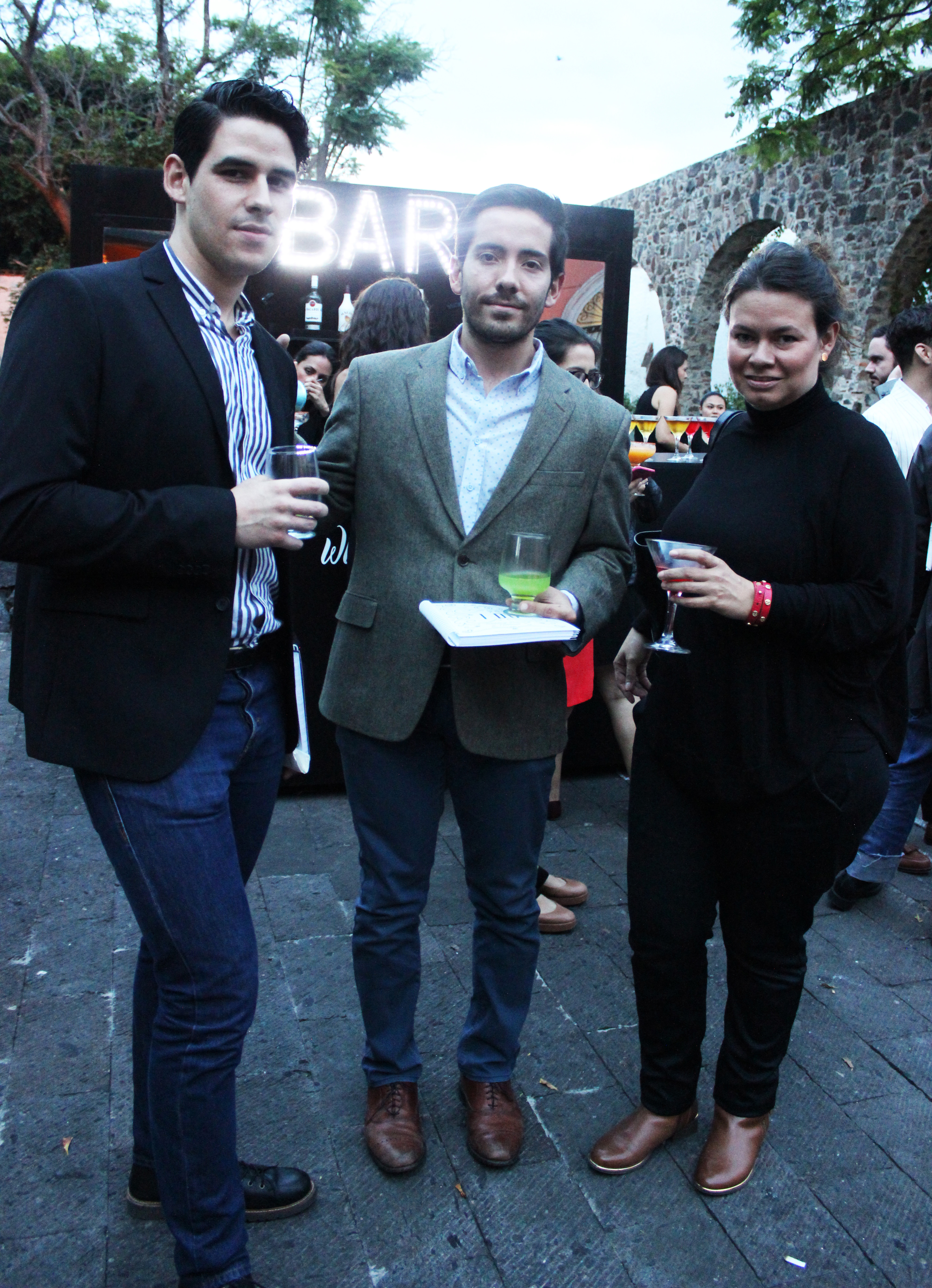 Maru Mercado, Pablo Galván y Aldo Andrés