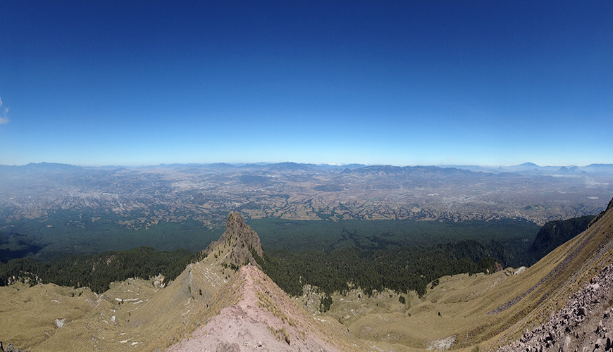 Panorámica del volcan Matlalcueyet