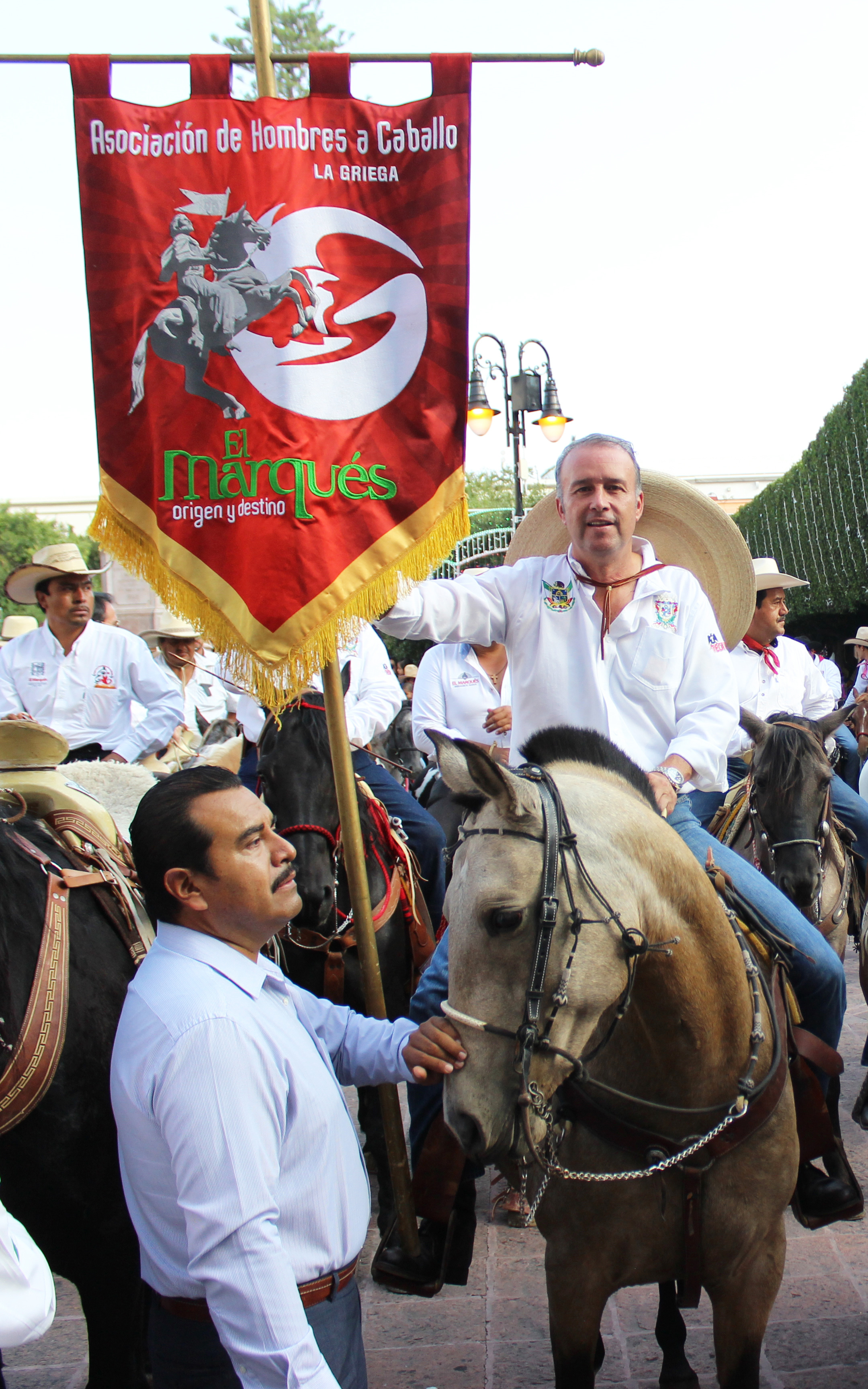 Mario Calzada en Plaza de Armas