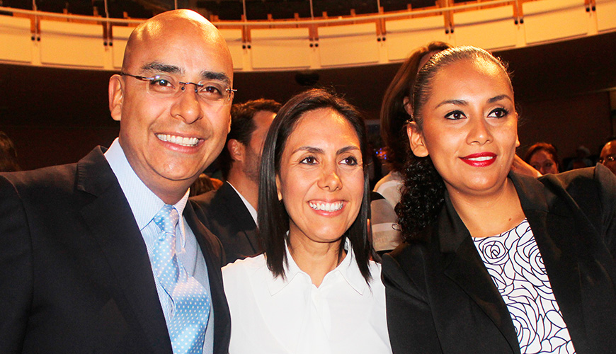 Marcos Aguilar Vega, Selene Salazar y Anayeli Álvarez