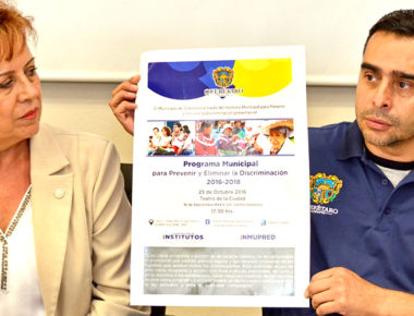 Presentarán hoy programa municipal para prevenir y eliminar la discriminación
