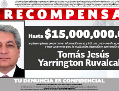 Hasta 15 mdp ofrece la PGR por información de Yarrington
