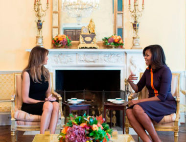 Michelle y Melania se reúnen