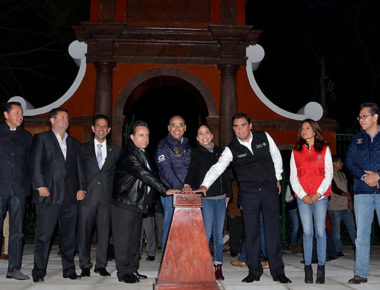 MAV entrega rehabilitación del acceso principal de la Alameda Hidalgo