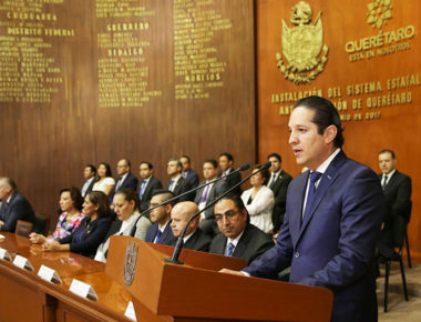 Encabeza Francisco Domínguez instalación del Sistema Estatal Anticorrupción