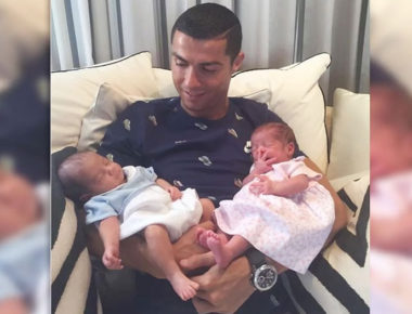 Cristiano Ronaldo comparte foto de sus hijos