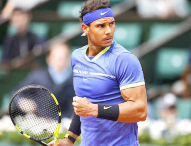 Nadal entrena con Dimitrov