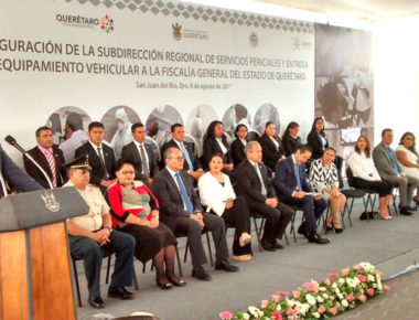 Inauguran edificio de Subdirección Regional y entrega de equipamiento vehicular a Fiscalía General