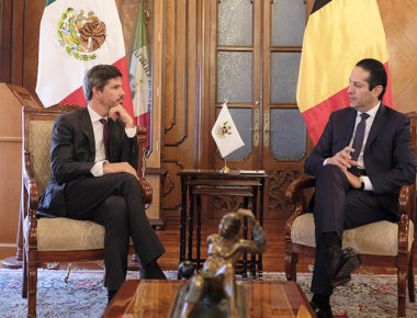 Se reúne Gobernador con Embajador de Bélgica en México; plantean estrategias para fortalecer inversión