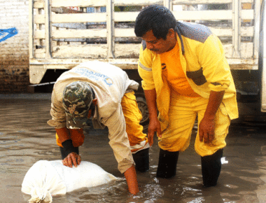 Atiende municipio colonias afectadas por lluvia torrencial