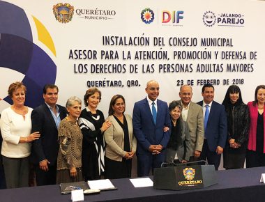 Instaló municipio de Querétaro el Consejo Municipal para la Atención de Adultos Mayores