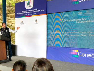 Entrega FDS modernización de carreteras en Pinal de Amoles con inversión de 47.7 mdp