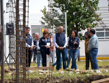 Supervisa Marcos Aguilar avance de obra en Santa Rosa Jáuregui