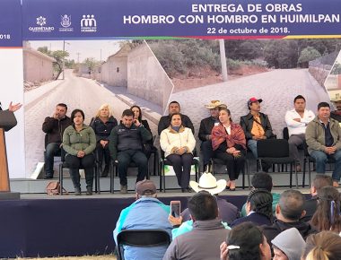 Huimilpan recibe obra social con inversión de 53 mdp