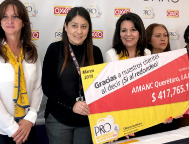 AMANC Querétaro recibe importante donación por redondeo