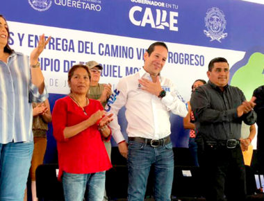 Estrenan moderna carretera en Villa Progreso municipio de Ezequiel Montes