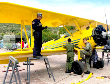 La Gran Fuerza de México exposición del Ejército y la Fuerza Aérea en el Parque Bicentenario