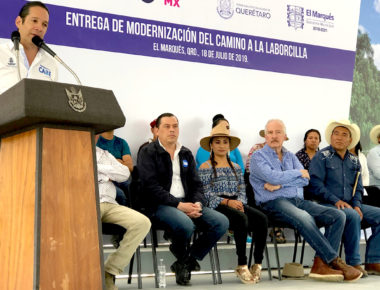 Modernizan el camino a La Laborcilla en el municipio de El Marqués