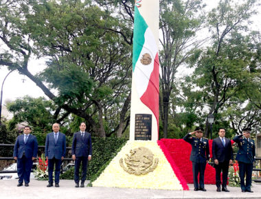 Autoridades estatales y municipales conmemoran el CLXXII Aniversario de Los Niños Héroes de Chapultepec