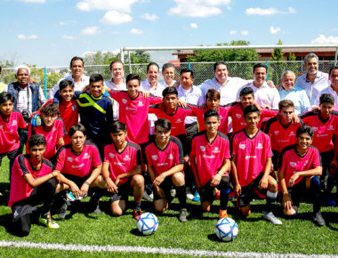 COBAQ Plantel 17 recibe cancha de futbol soccer