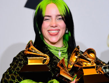 Billie Eilish hace historia en los Grammy 2020