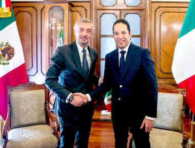 Gobernador de Querétaro refuerza vínculos de cooperación con Italia