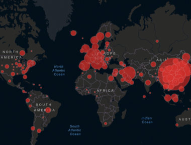 Mapa muestra avance de Covid-19 en tiempo real