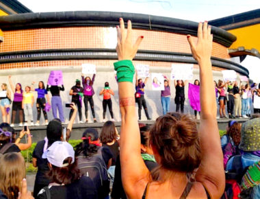Querétaro fue escenario de la marcha colectiva de mujeres sin hechos que lamentar