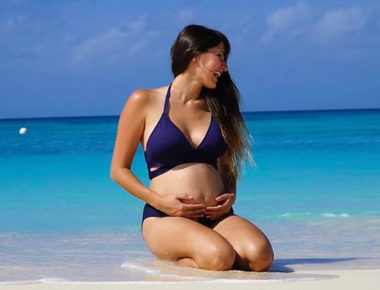 Hanna de Ha*Ash luce pancita de embarazo en bikini