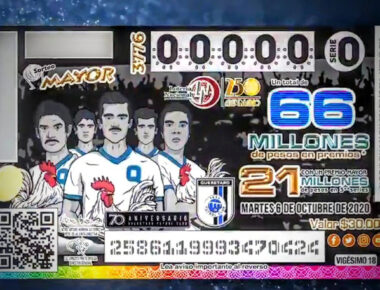 Sorteo de la Lotería Nacional en honor a Gallos Blancos