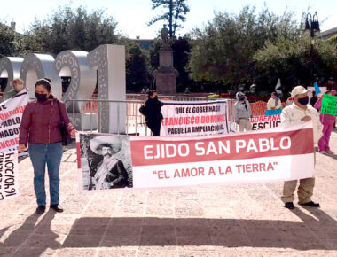 Ejidatarios de San Pablo exhortan al gobierno estatal para expropiación de predios